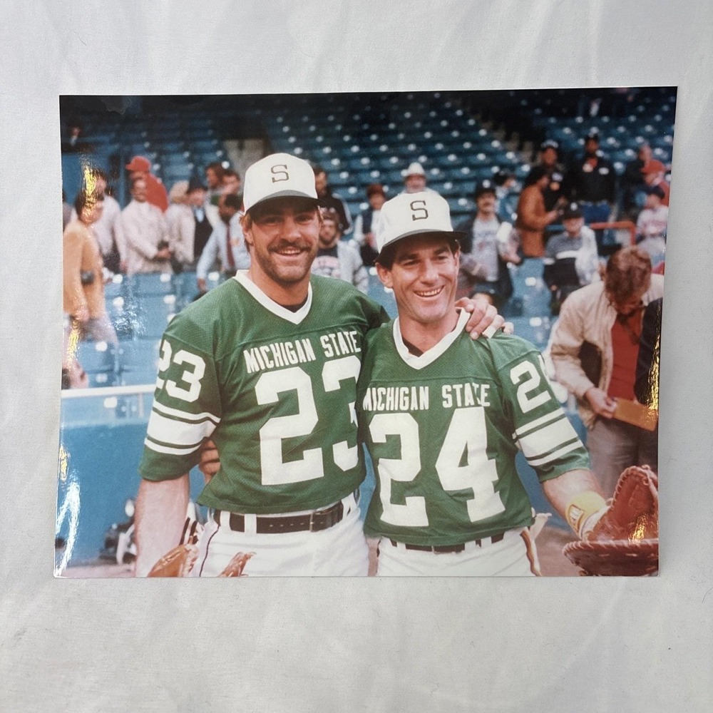 Vtg Kirk Gibson Steve Garvey Michigan State Spartans MSU 8x10" Photo #23 #24
